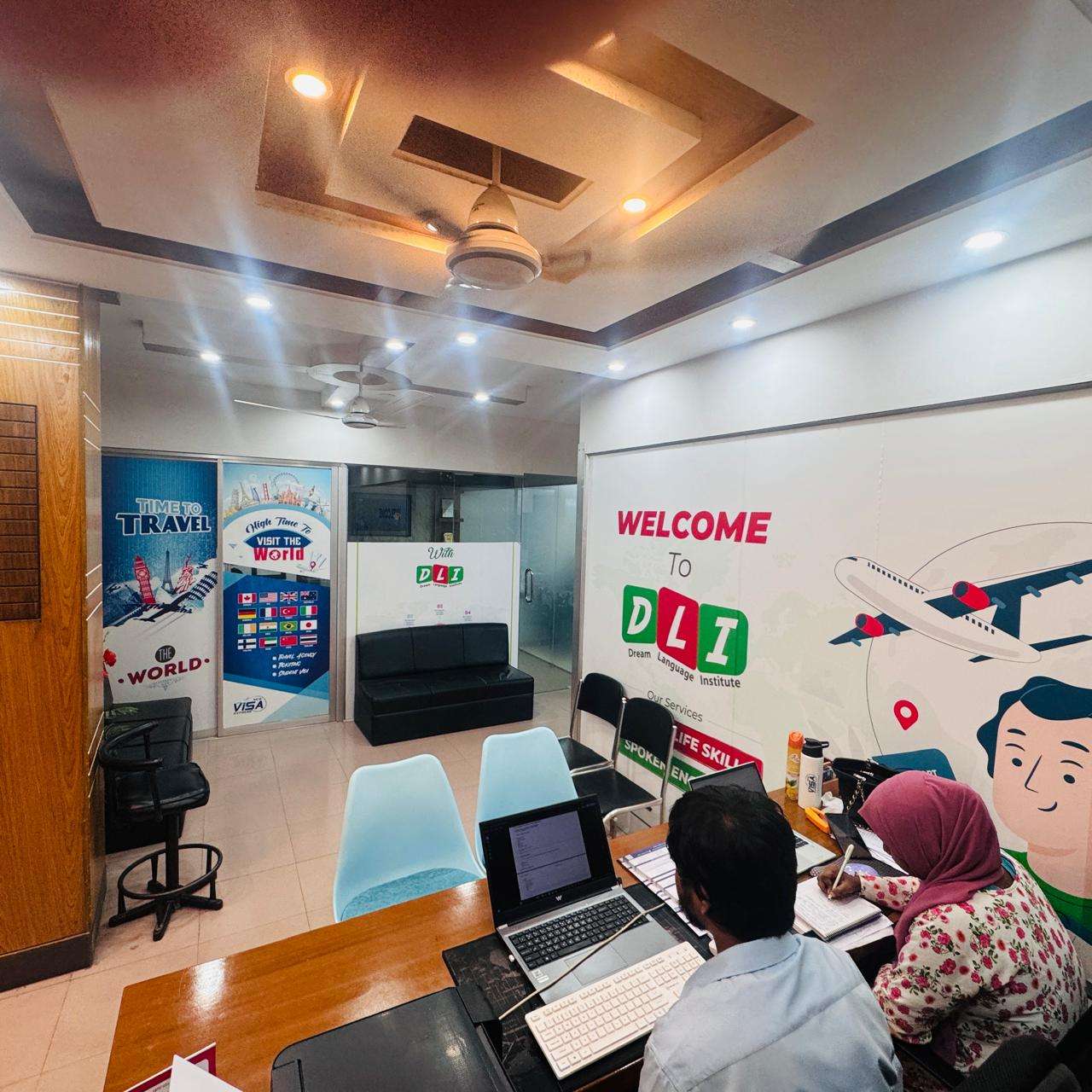 Reception and waiting area